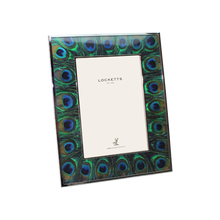 Thin Peacock Feather Photo Frame