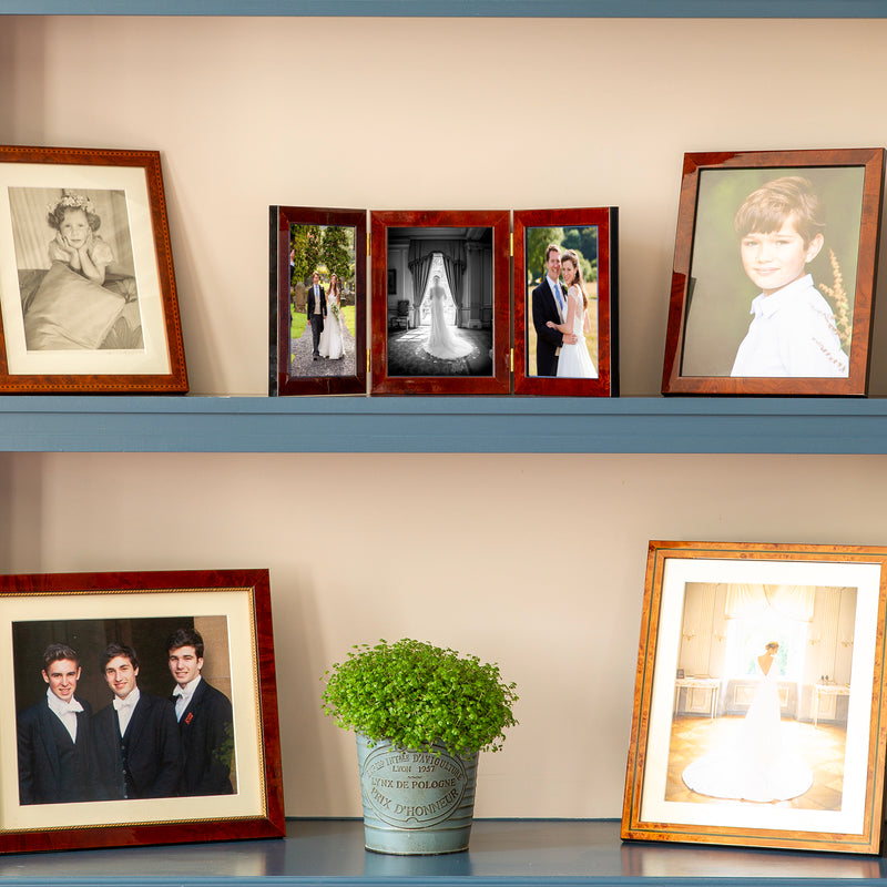 Maple Triple Hinged Medium Photo Frame