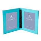 Tuscan Leather Double Travel Photo Frame