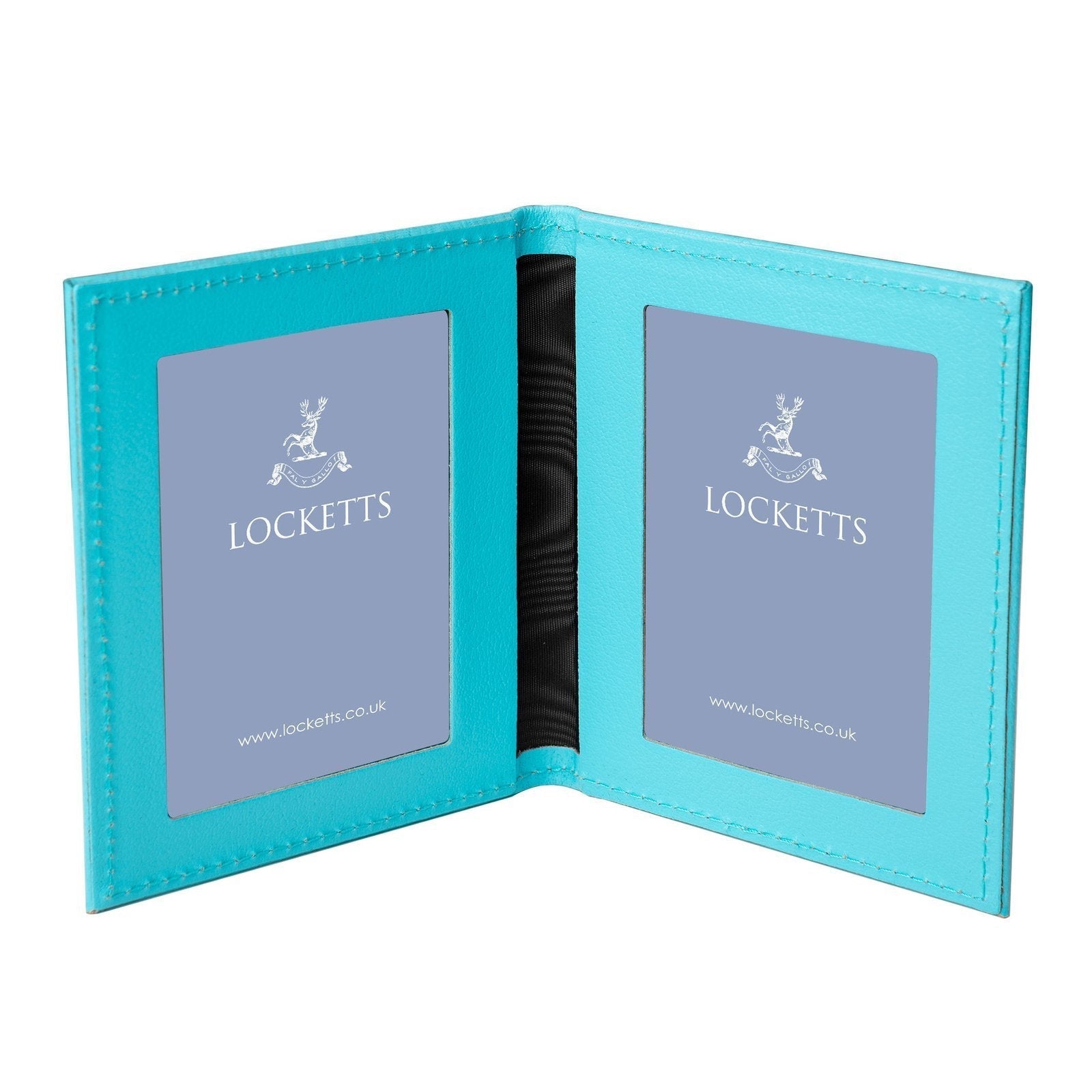 Tuscan Leather Double Travel Photo Frame