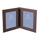 Tuscan Leather Double Travel Photo Frame