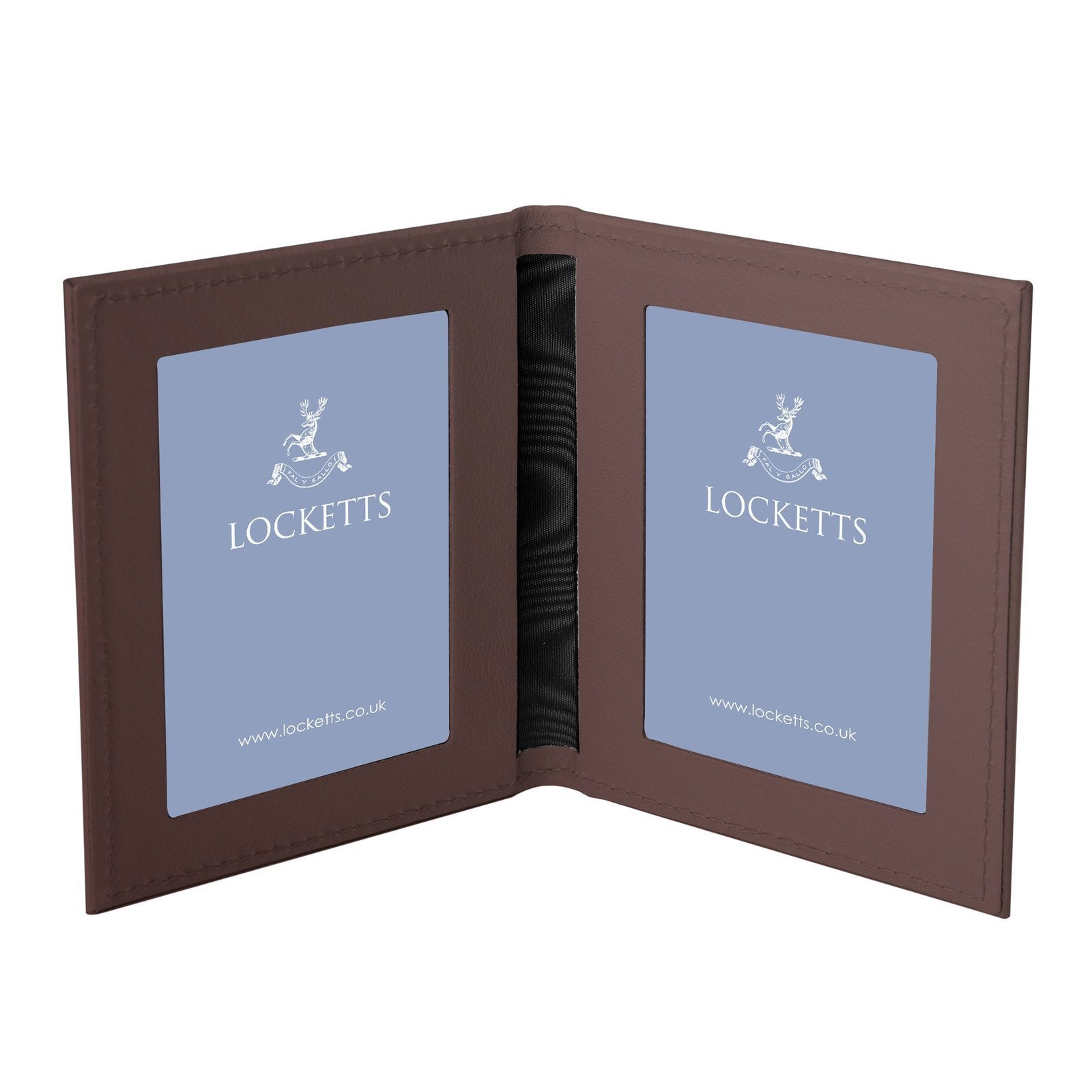 Tuscan Leather Double Travel Photo Frame