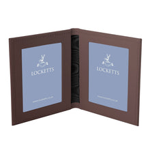 Tuscan Leather Double Travel Photo Frame