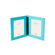 Tuscan Leather Double Travel Photo Frame