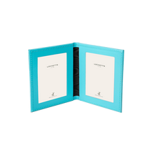 Tuscan Leather Double Travel Photo Frame