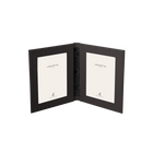 Tuscan Leather Double Travel Photo Frame