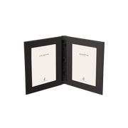 Tuscan Leather Double Travel Photo Frame
