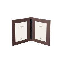 Tuscan Leather Double Travel Photo Frame