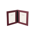 Tuscan Leather Double Travel Photo Frame