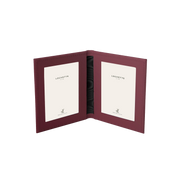 Tuscan Leather Double Travel Photo Frame