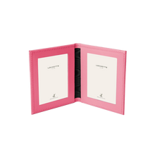 Tuscan Leather Double Travel Photo Frame