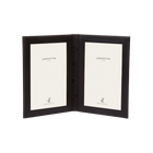 Tuscan Leather Double Travel Photo Frame