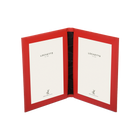 Tuscan Leather Double Travel Photo Frame