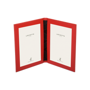 Tuscan Leather Double Travel Photo Frame