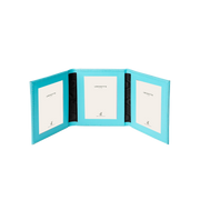 Tuscan Leather Triple Travel Photo Frame