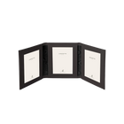 Tuscan Leather Triple Travel Photo Frame