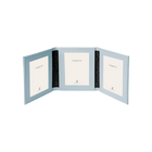 Tuscan Leather Triple Travel Photo Frame