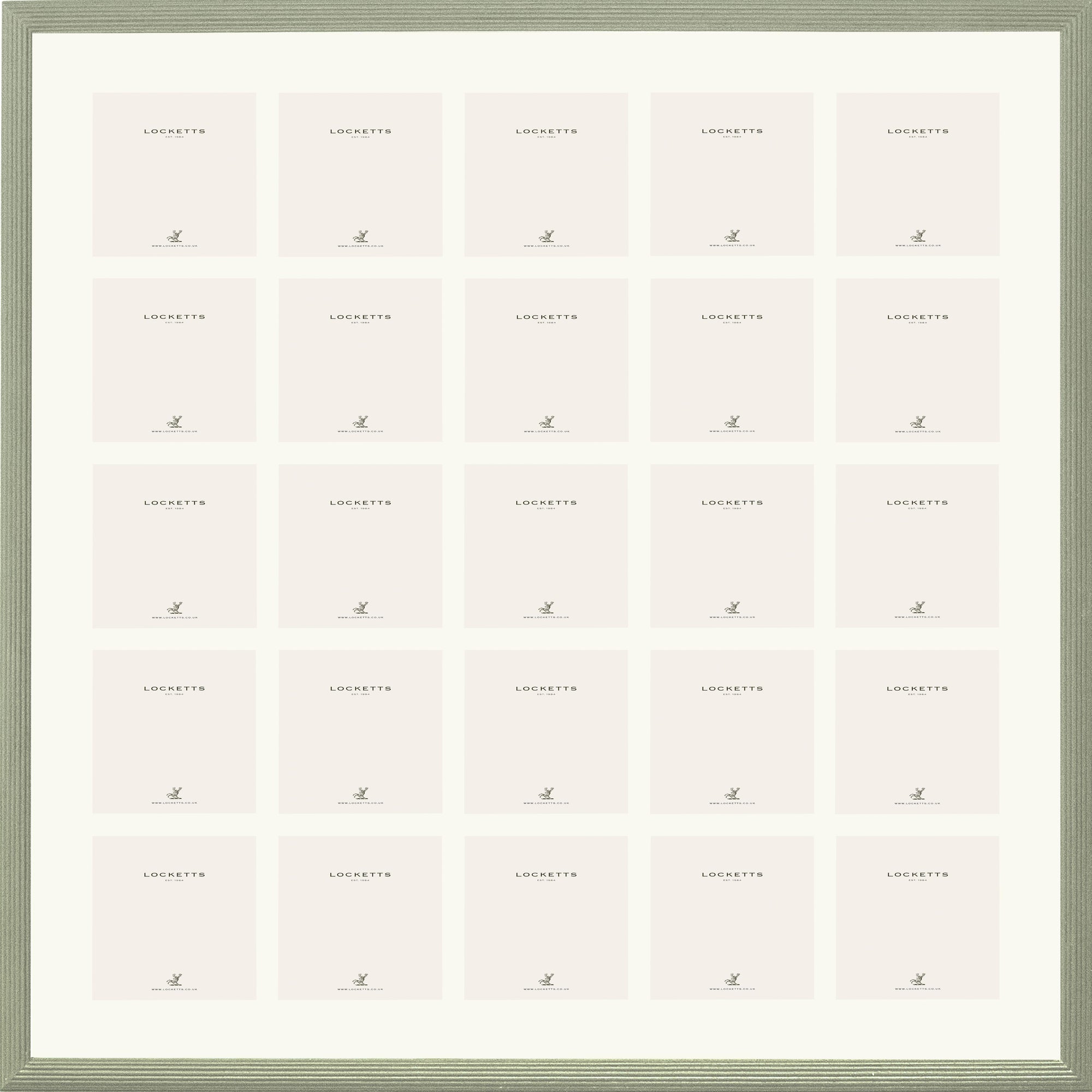 Farrow & Ball Painted 25 Multi Aperture Ribbed Frame