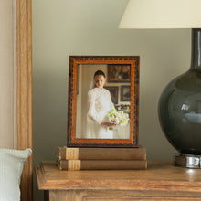 Walnut Yew Inlaid Photo Frame