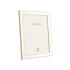 White Enamel & Gold Frame