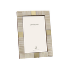 White Striped Bone 4 X 6 Photo Frame