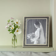 Charcoal White Inlay Photo Frame
