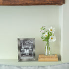 Black Pearl Striped Photo Frame