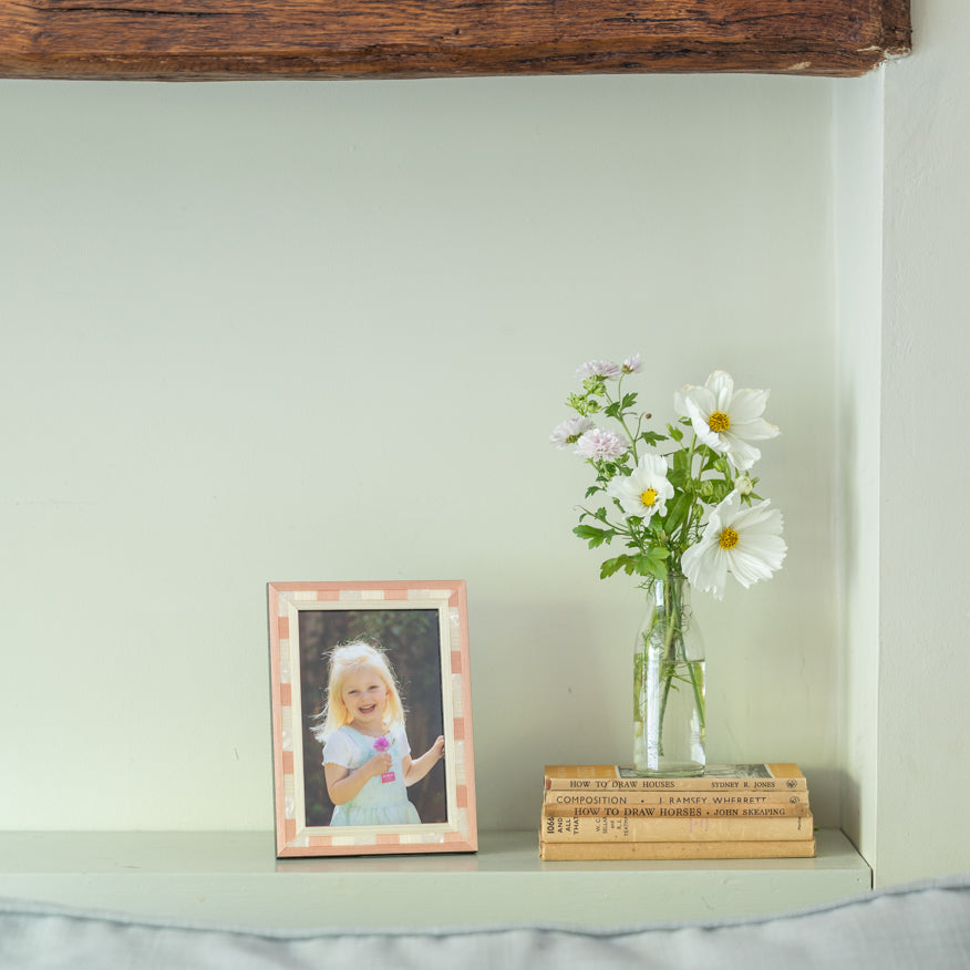 Rose Pearl Inlay Photo Frame