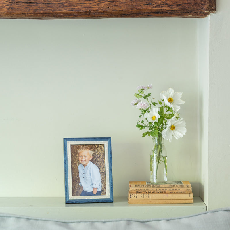 Blue and Ivory Photo Frame
