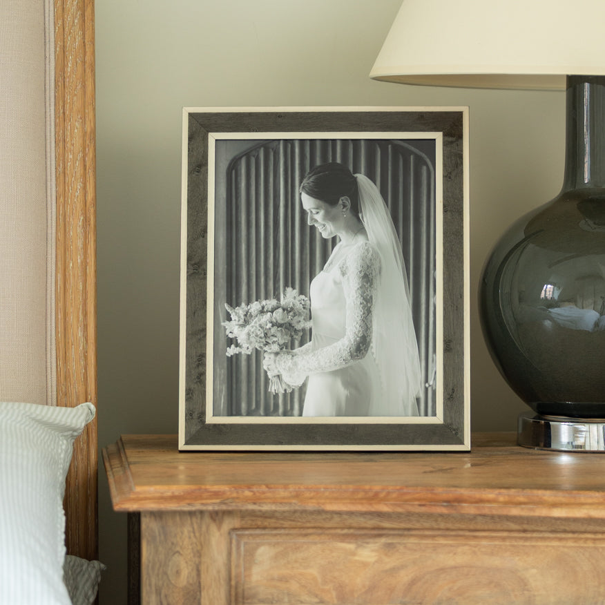 Charcoal Pearl Inlay Photo Frame