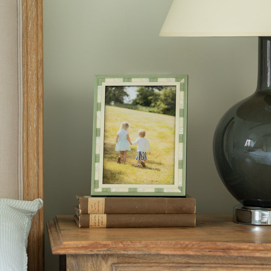 Green Pearl Inlay Photo Frame