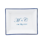 Rectangular Wedding Dish with Initials & Date