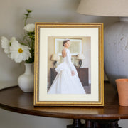 Marbled Bead Mounted Gold Photo Frame