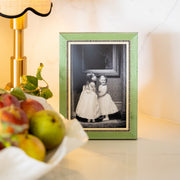 Green Chequered Inlay Photo Frame