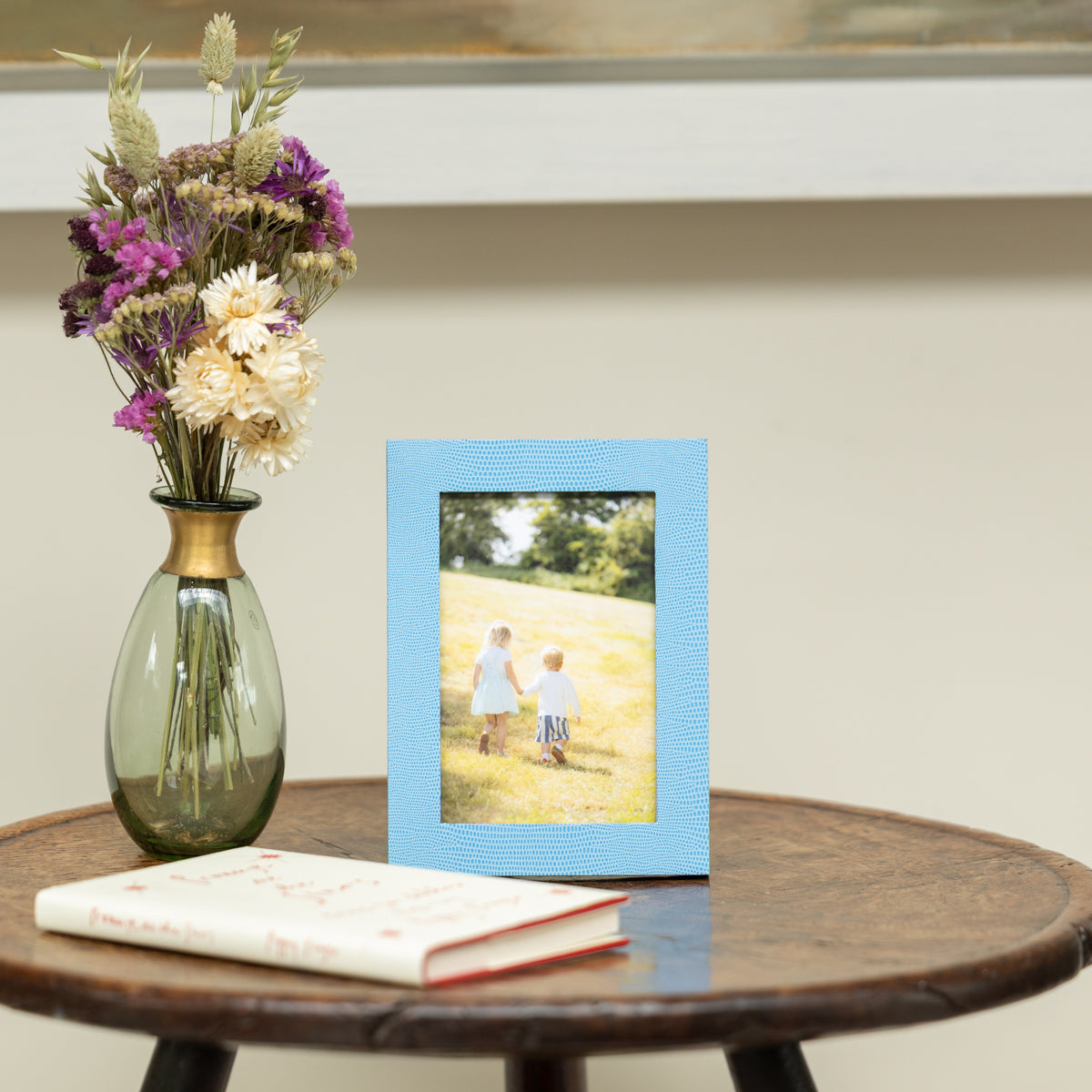 Hungerford Thin Photo Frame Pale Blue 8x6
