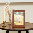 Inlaid Walnut Unmounted Photo Frame