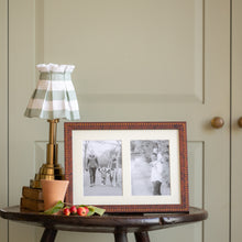 Inlaid Walnut Double Mounted Photo Frame