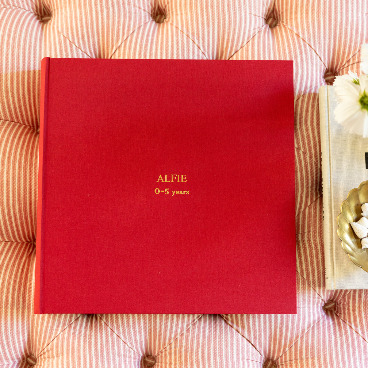 Large Square Linen Photo Album