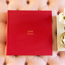 Large Square Linen Photo Album