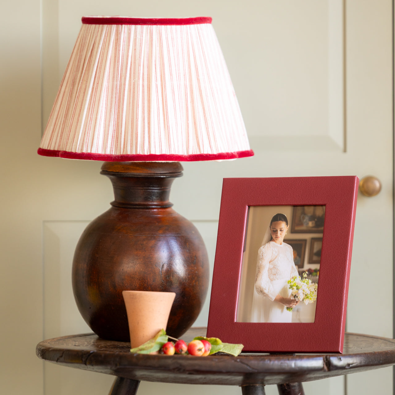 Luxury Leather Photo frame Burgundy 10x8