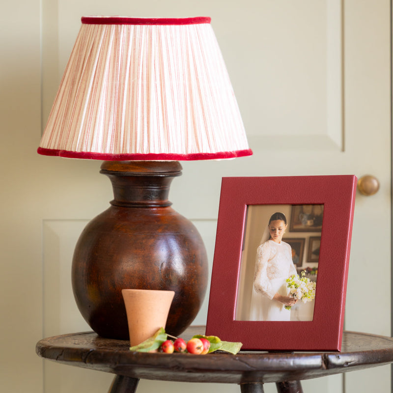 Luxury Leather Photo frame Burgundy 10x8