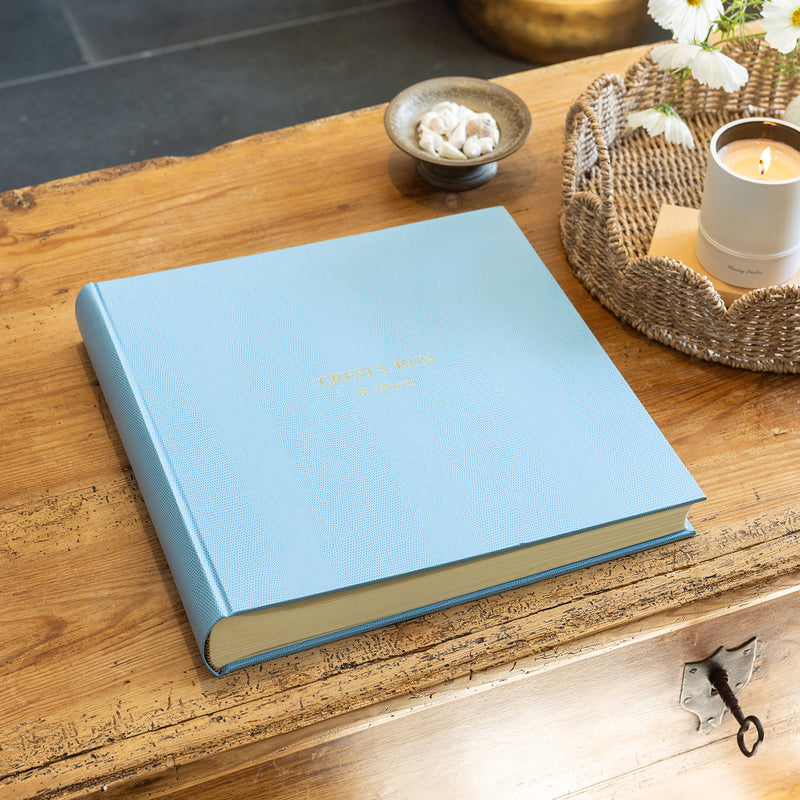 Hungerford Large Square Photo Album Pale Blue