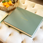 Luxury Leather Landscape Photo Album Pistachio