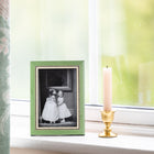 Green Chequered Inlay Photo Frame
