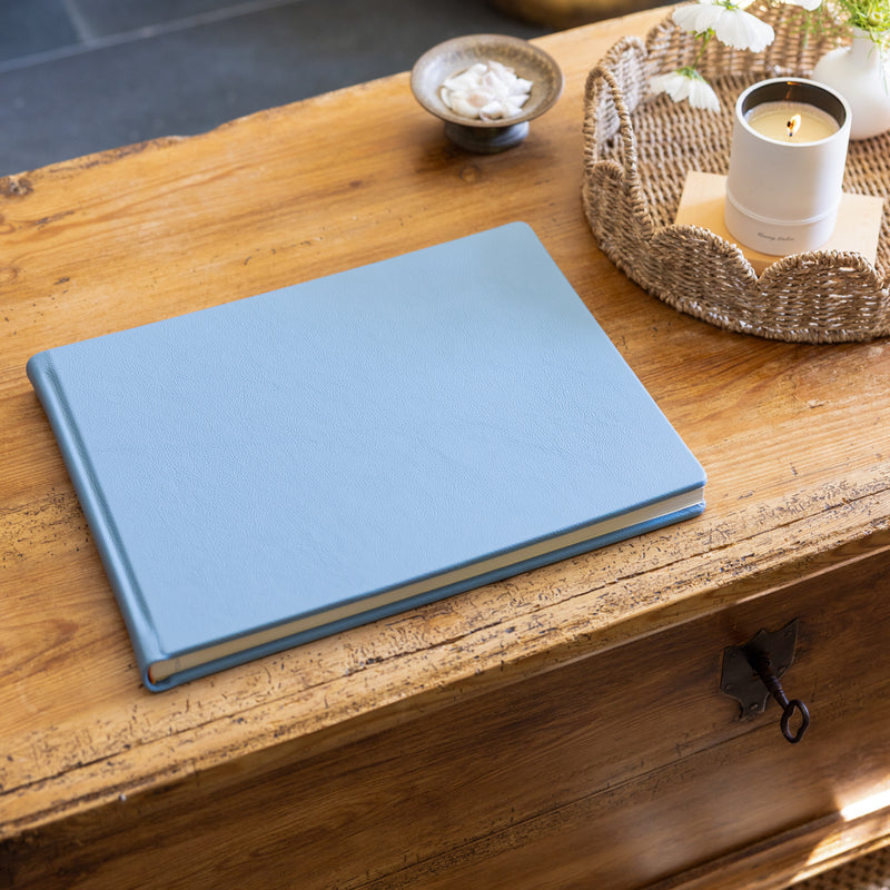 Luxury Leather Presentation Photo Album Misty Haze
