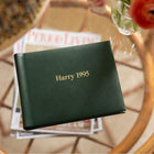 Small Leather Photo Album Green