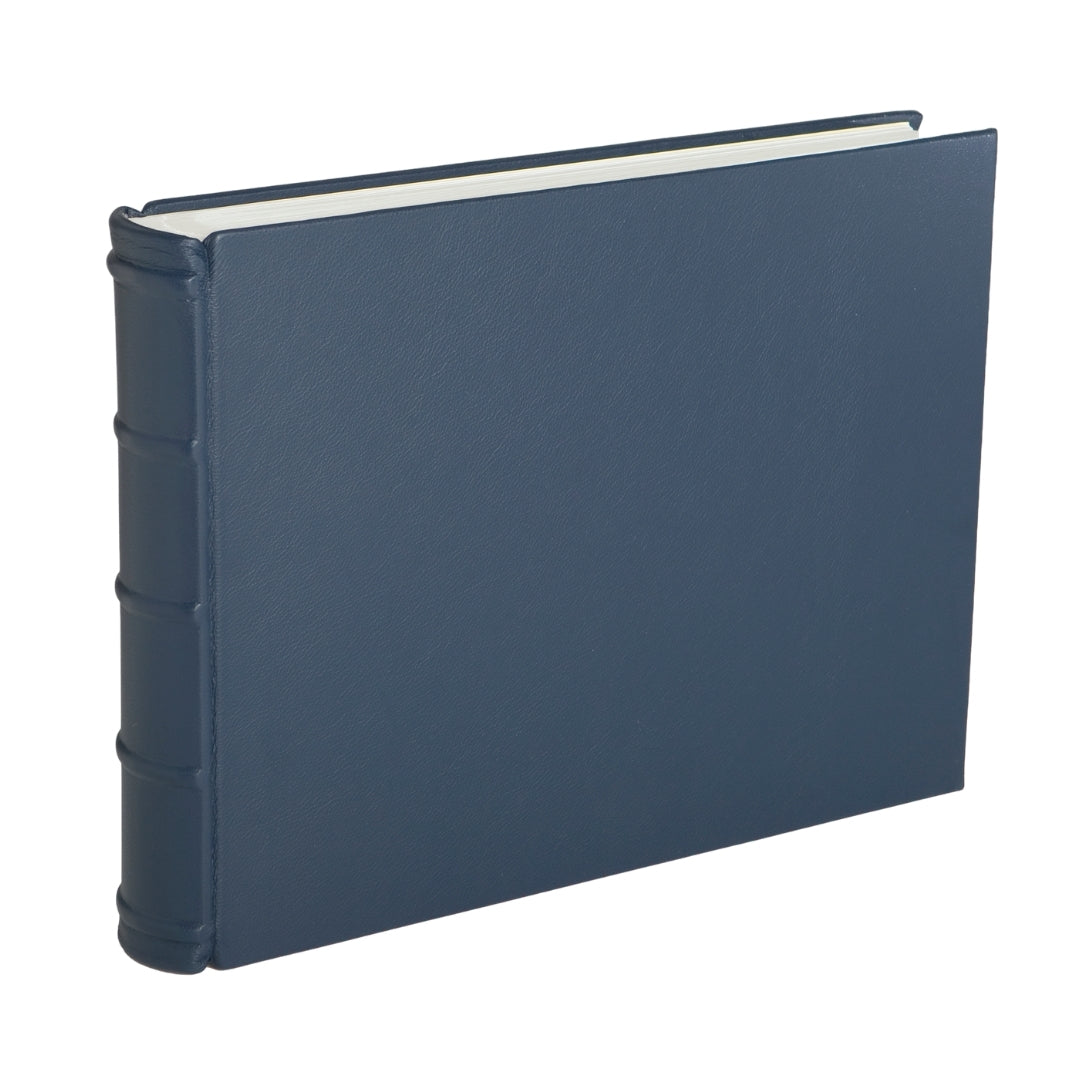 Large Leather Landscape Photo Album Blue