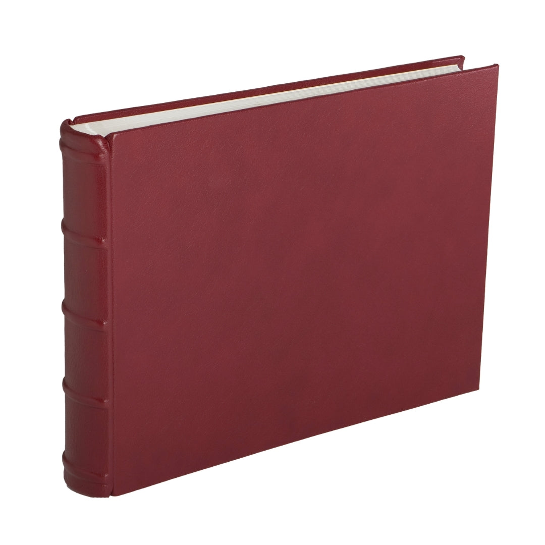 Large Leather Landscape Photo Album Burgundy