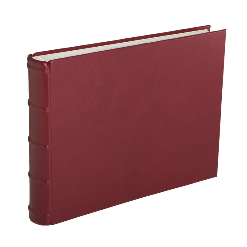 Large Leather Landscape Photo Album Burgundy