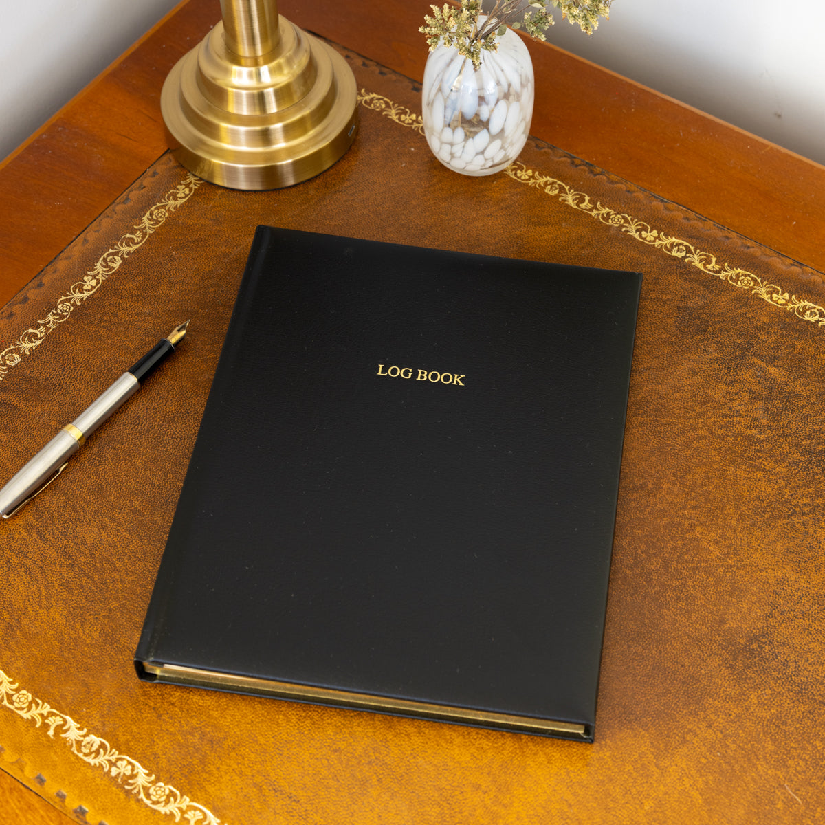 Locketts Leather Sailing Log book Black